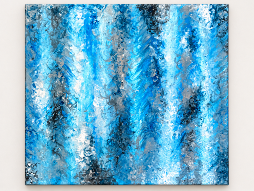 Cat Woods Art Blue tones Nov 2024