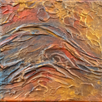 Cat Woods Art Triptych Metallic wave Sept 2026