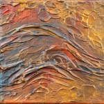 Cat Woods Art Triptych Metallic wave Sept 2026